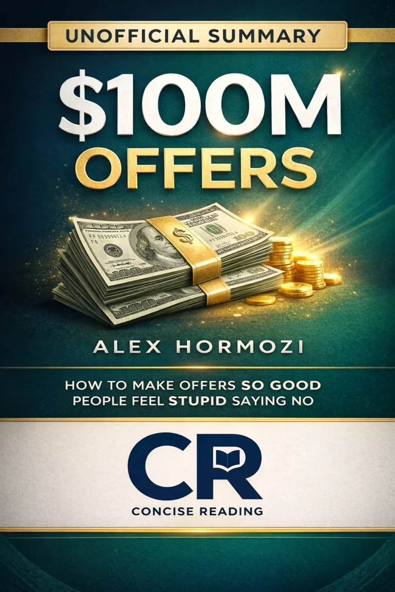 $100M Offers by Alex Hormozi book cover summary free PDF Concise Reading