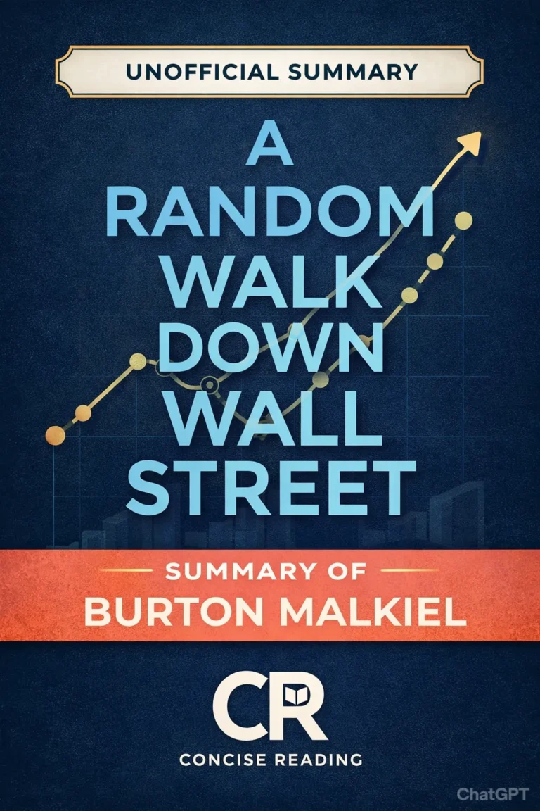 Cover of A Random Walk Down Wall Street by Burton Malkiel – Free PDF Summary