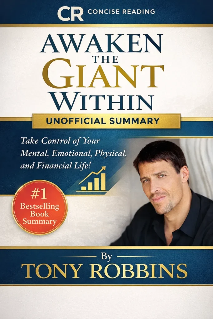 Awaken the Giant Within book cover by Tony Robbins free summary PDF Concise Reading