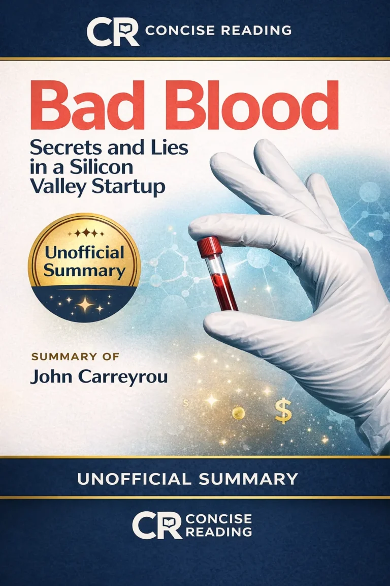 Bad Blood book cover by John Carreyrou free PDF summary Concise Reading