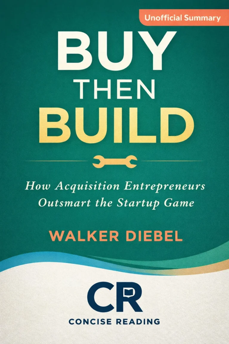 Buy Then Build summary PDF free download by Walker Deibel business acquisition book cover Concise Reading