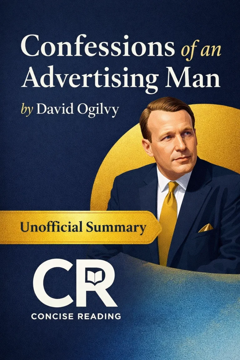 Confessions of an Advertising Man book cover by David Ogilvy – free business and advertising summary PDF by Concise Reading