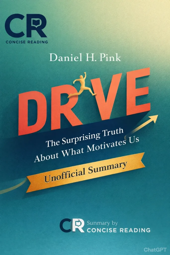 Drive by Daniel Pink book cover summary PDF free download Concise Reading