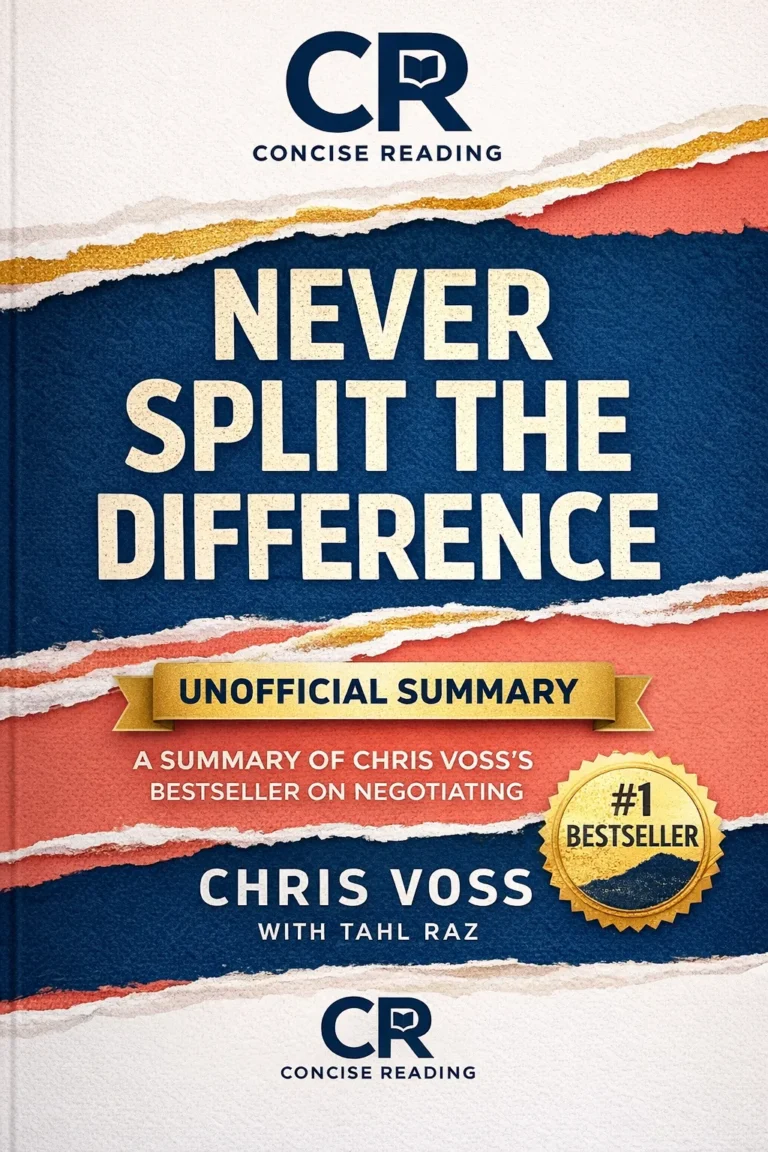 Never Split the Difference book cover summary by Chris Voss free PDF Concise Reading