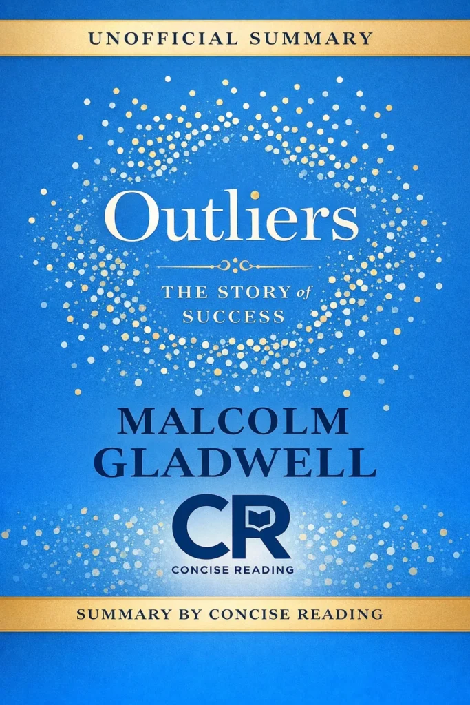 Outliers book cover by Malcolm Gladwell with free PDF summary download