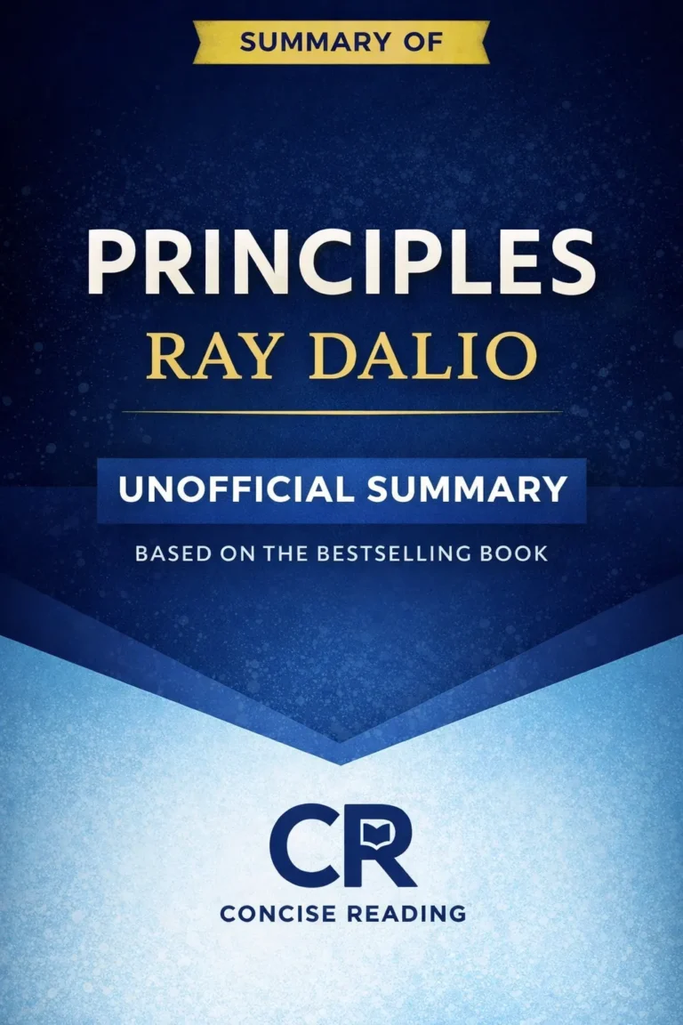 Principles by Ray Dalio book cover – free PDF summary download
