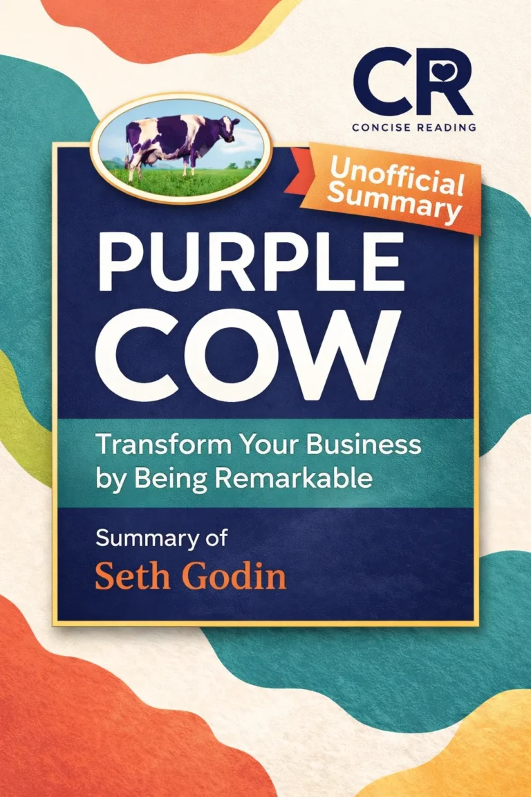Purple Cow book cover by Seth Godin – Free PDF summary