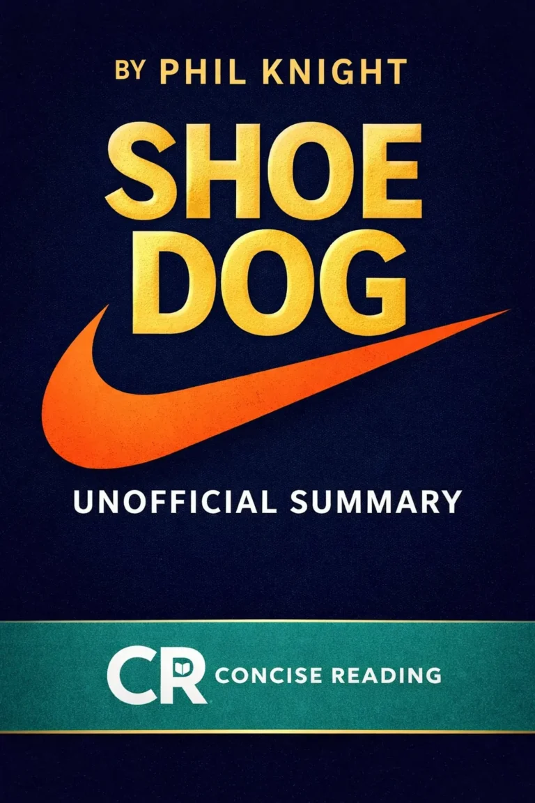 Shoe Dog book cover by Phil Knight showing Nike founder memoir summary PDF