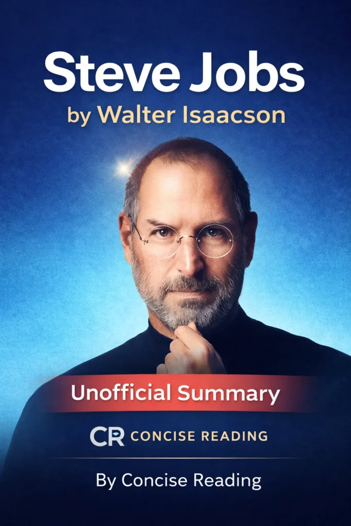 Steve Jobs by Walter Isaacson book cover for free PDF summary download