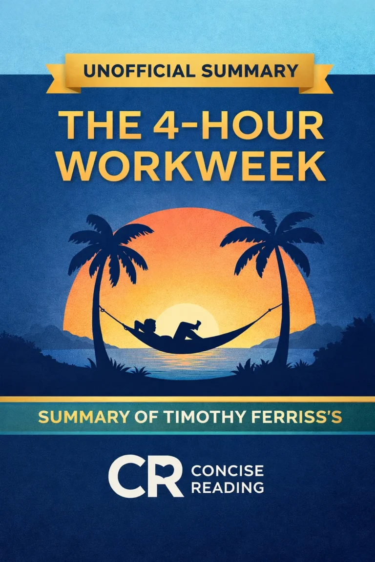 The 4-Hour Workweek book cover by Timothy Ferriss – Free PDF Summary Download