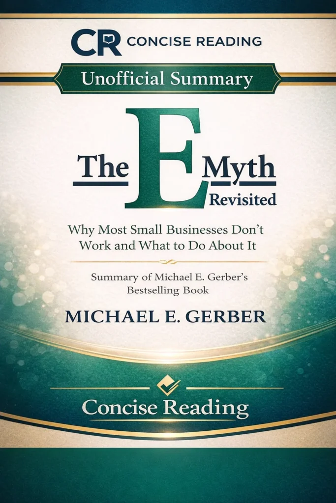 The E-Myth Revisited book cover by Michael E. Gerber business summary PDF