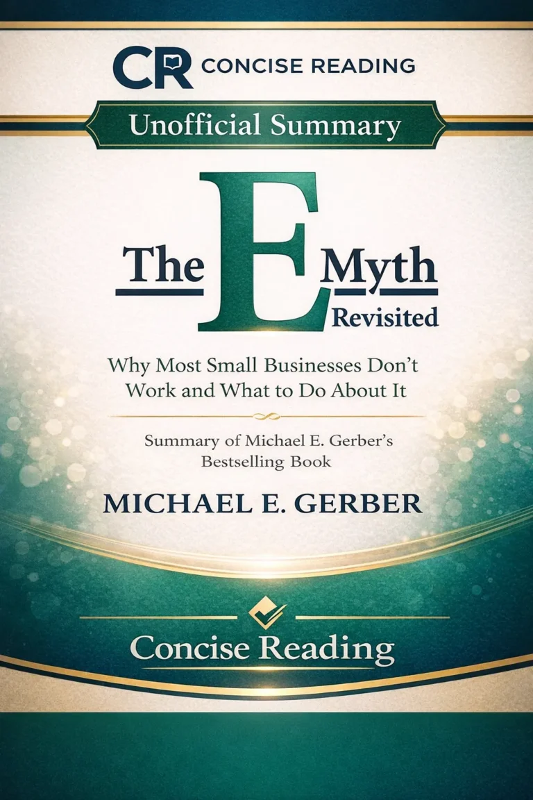 The E-Myth Revisited book cover by Michael E. Gerber business summary PDF