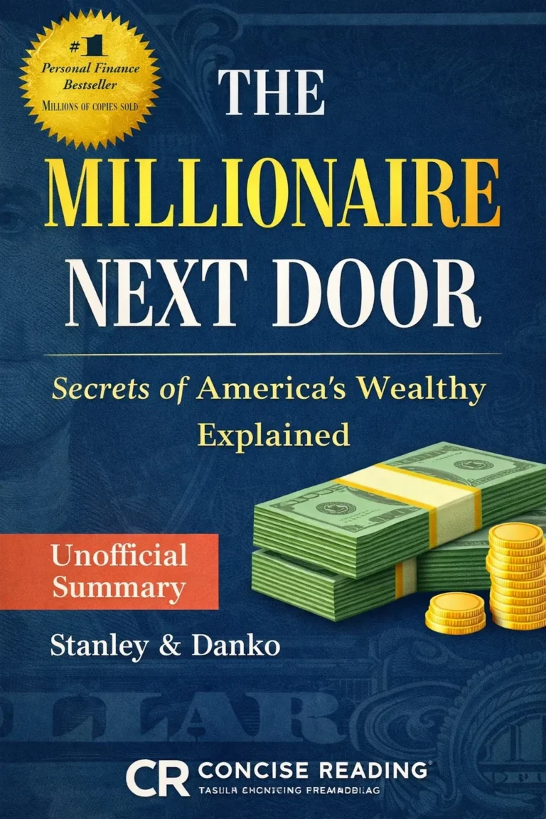 The Millionaire Next Door book cover by Thomas J Stanley and William D Danko summary PDF free download