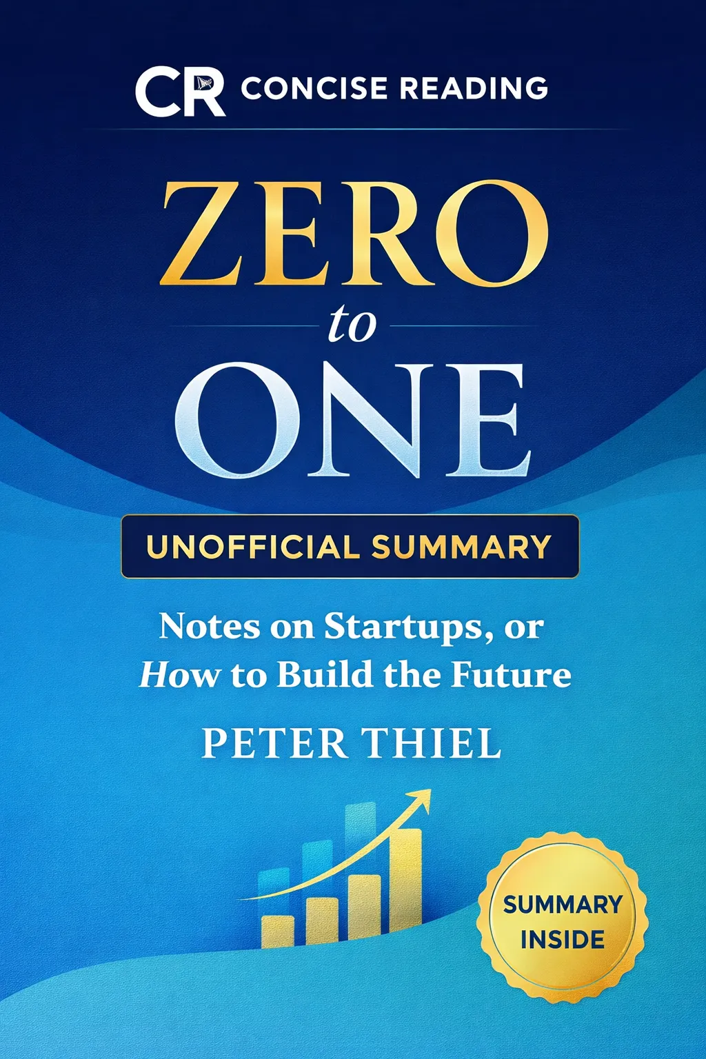 Zero to One book cover by Peter Thiel