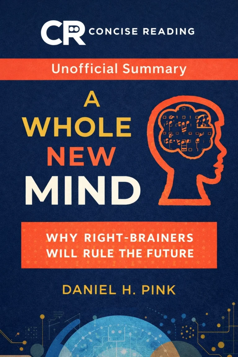 A Whole New Mind by Daniel H. Pink book cover summary
