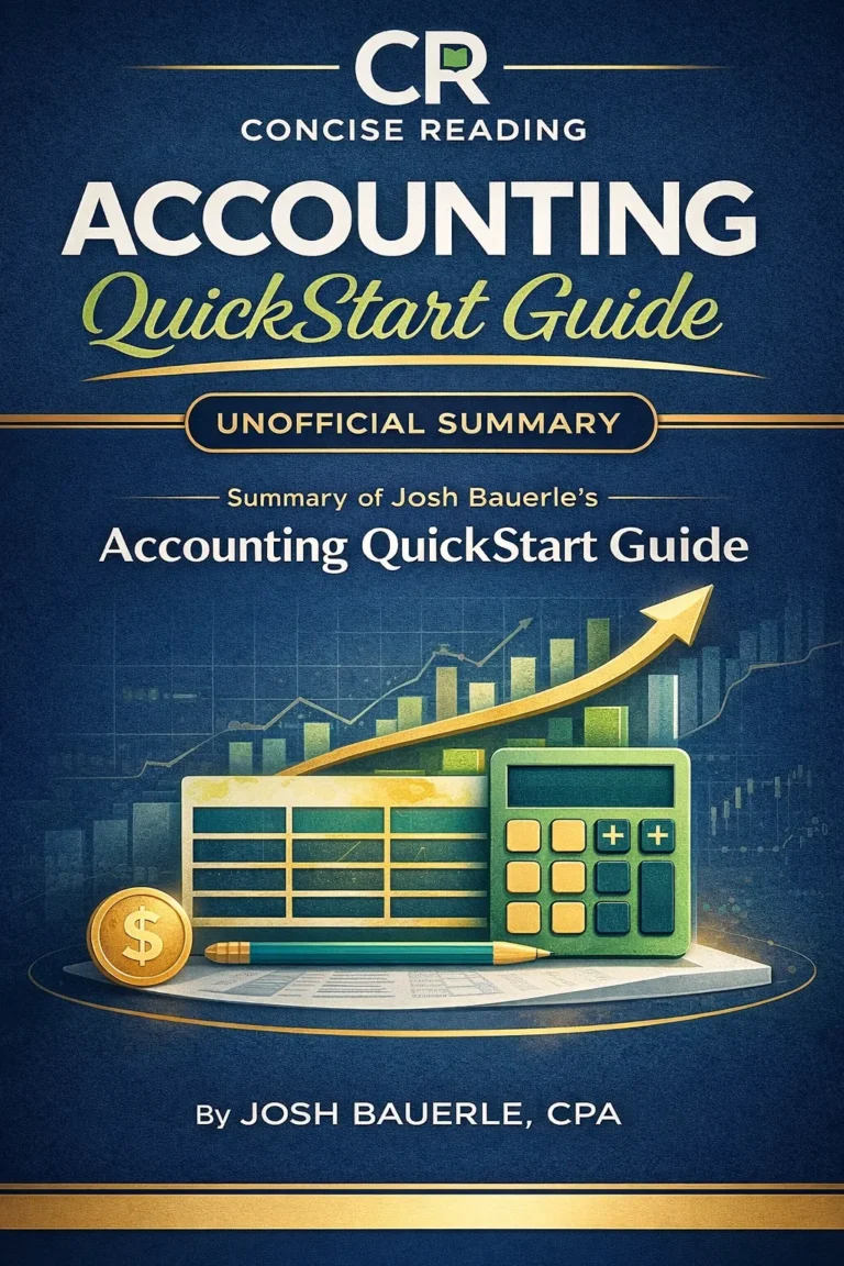 Accounting QuickStart Guide by Josh Bauerle summary book cover for beginners