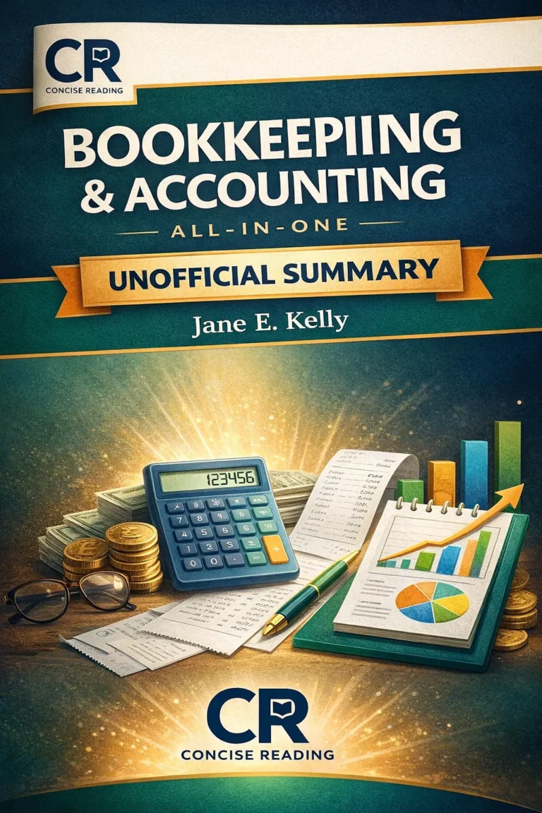 Bookkeeping All-in-One summary cover showing accounting and bookkeeping concepts for beginners