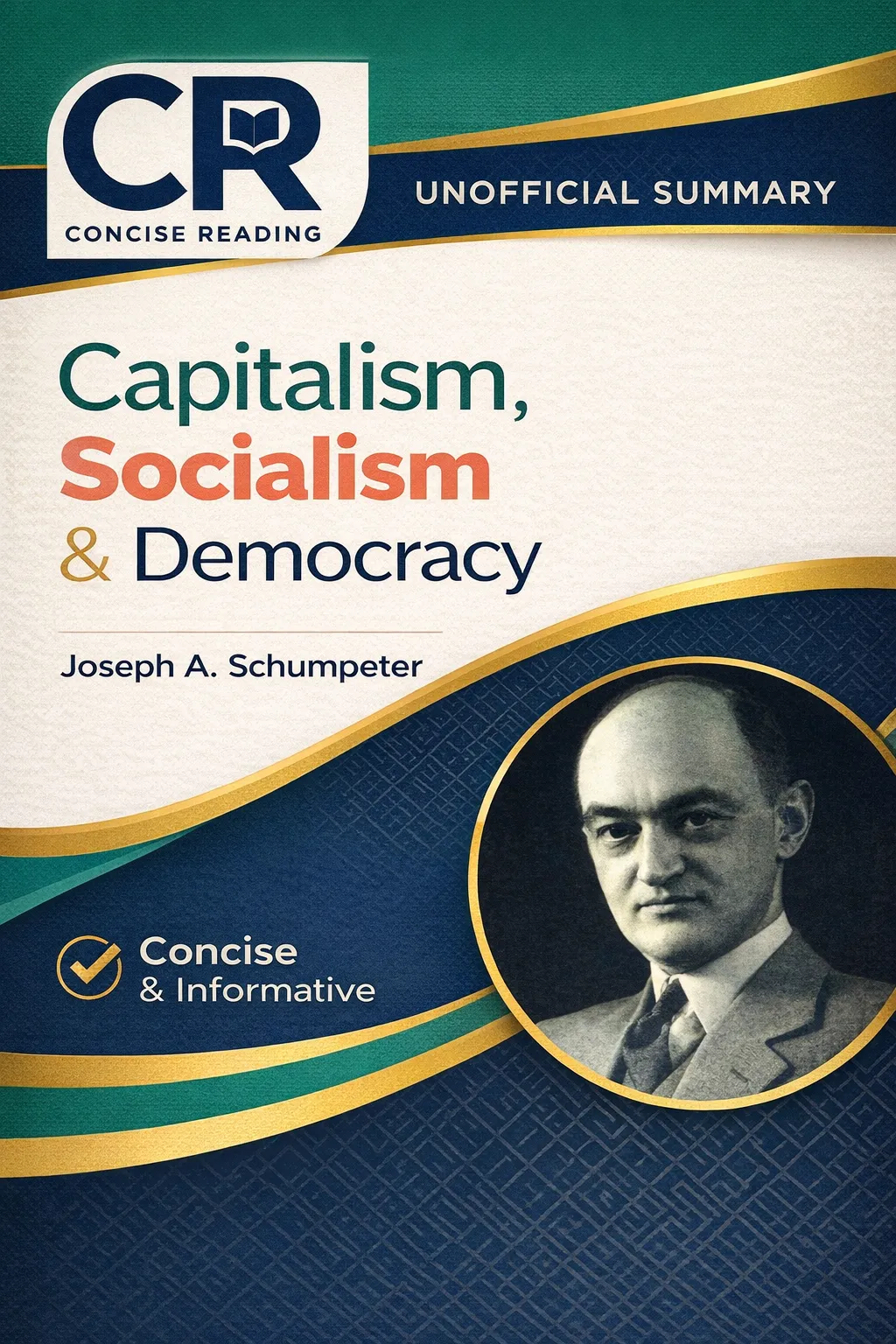 Capitalism, Socialism and Democracy by Joseph Schumpeter book cover