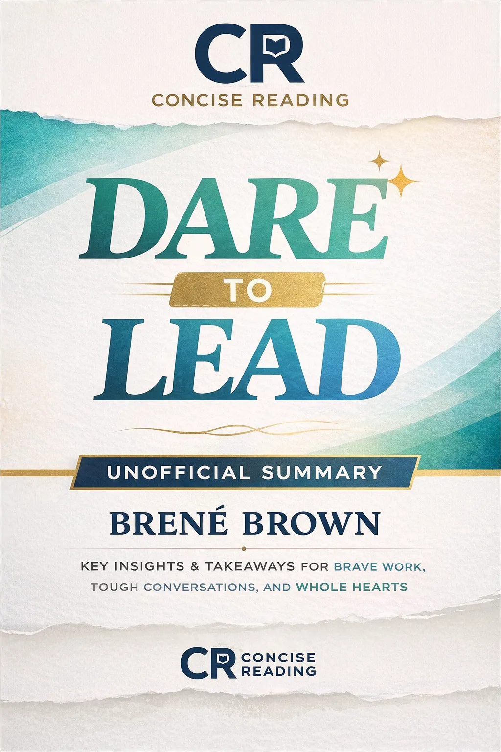 Dare to Lead book cover Brené Brown leadership summary PDF