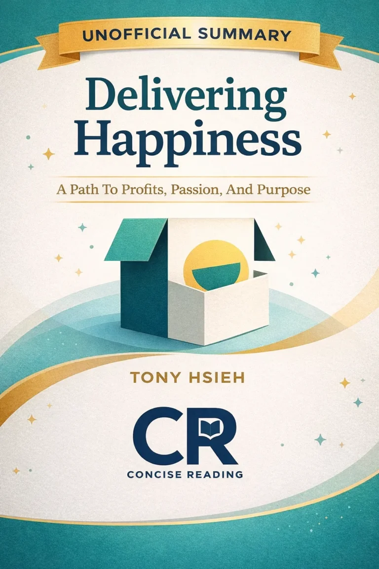 Delivering Happiness book cover by Tony Hsieh highlighting business success through happiness