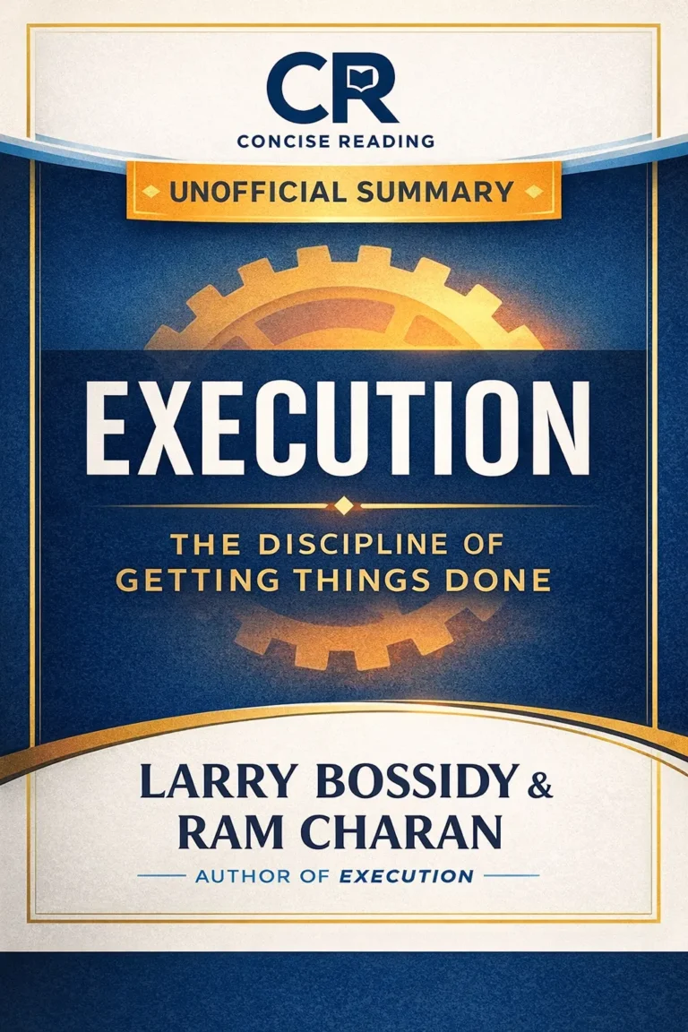 Execution book cover summary by Larry Bossidy and Ram Charan