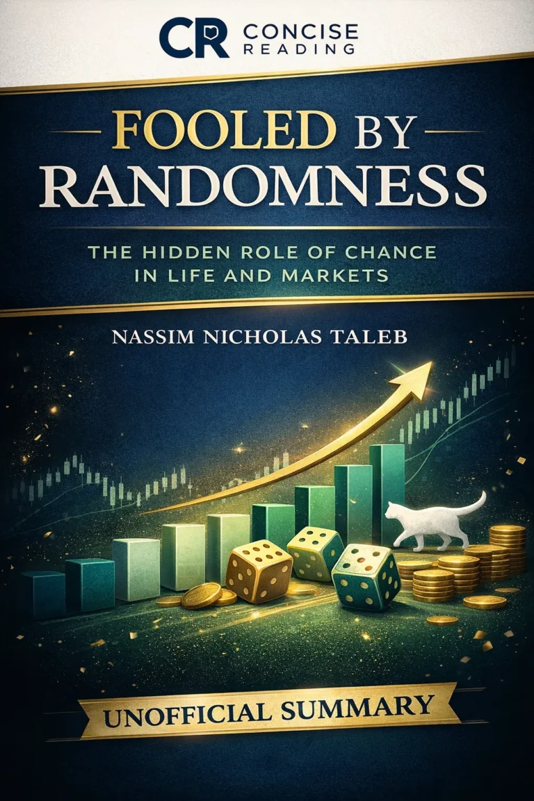 Fooled by Randomness book cover by Nassim Taleb about probability risk and uncertainty