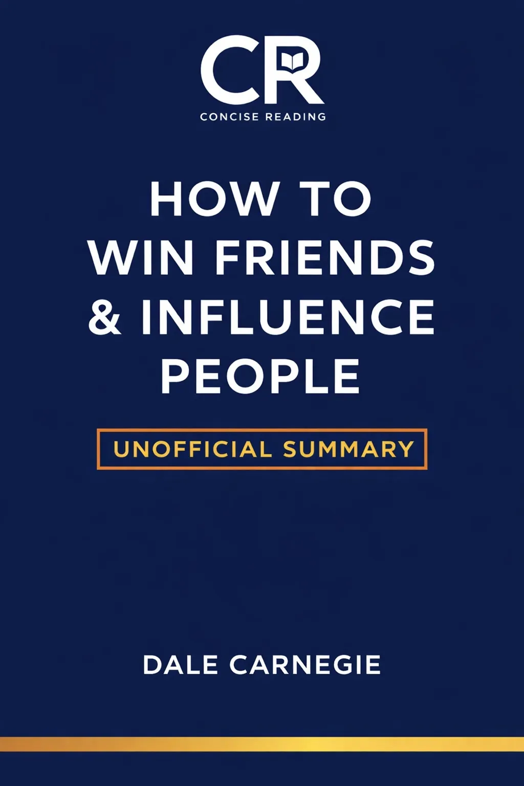 How to Win Friends and Influence People by Dale Carnegie — book cover