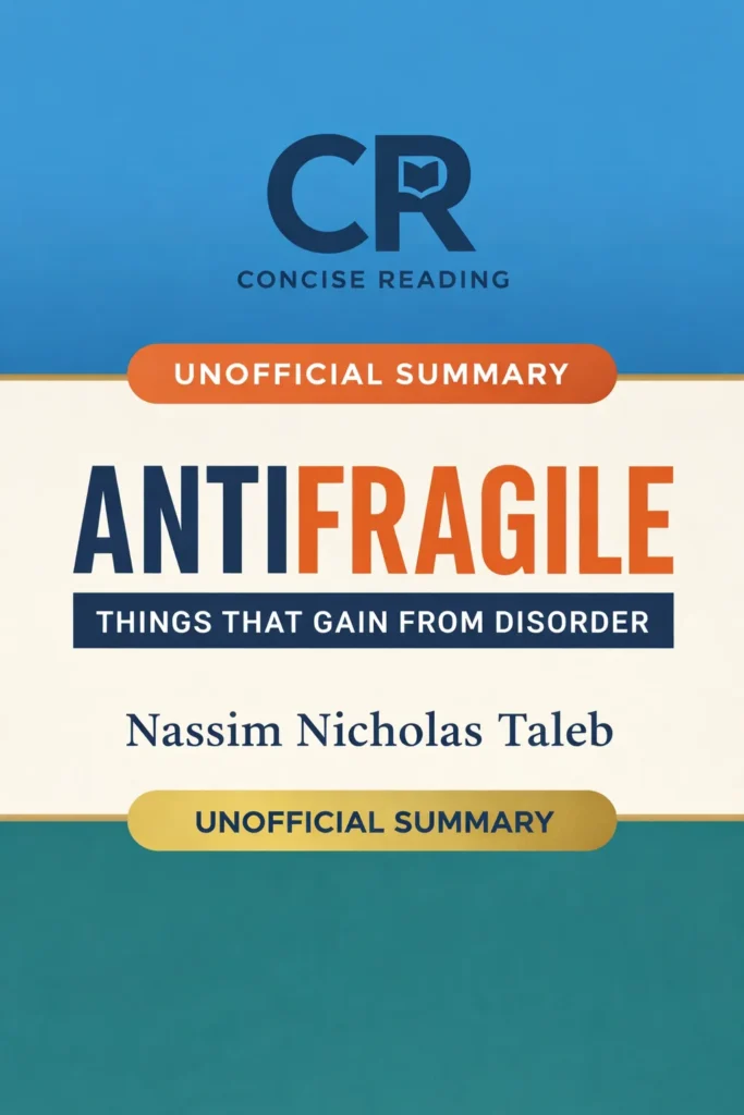 Antifragile book cover by Nassim Nicholas Taleb — Things That Gain from Disorder