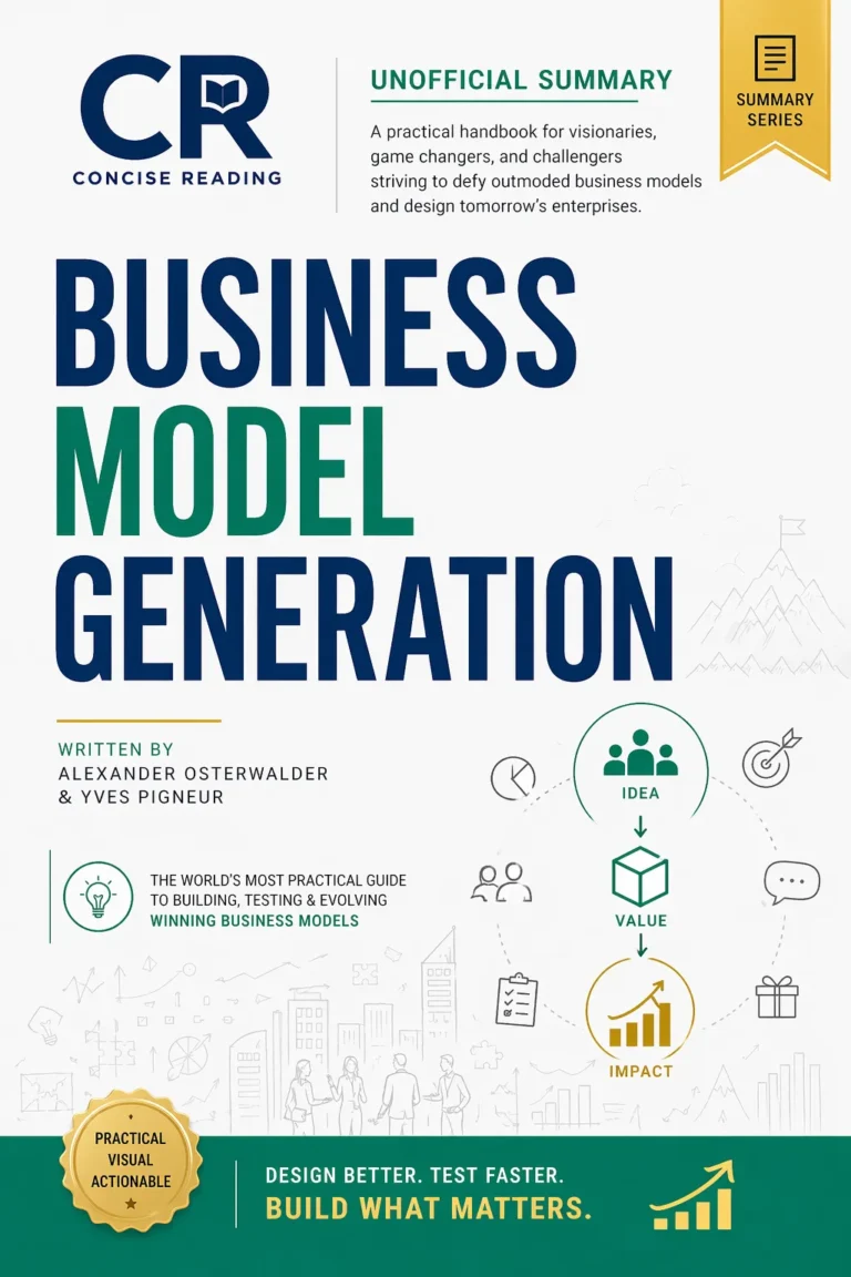 Business Model Generation by Alexander Osterwalder and Yves Pigneur — book cover