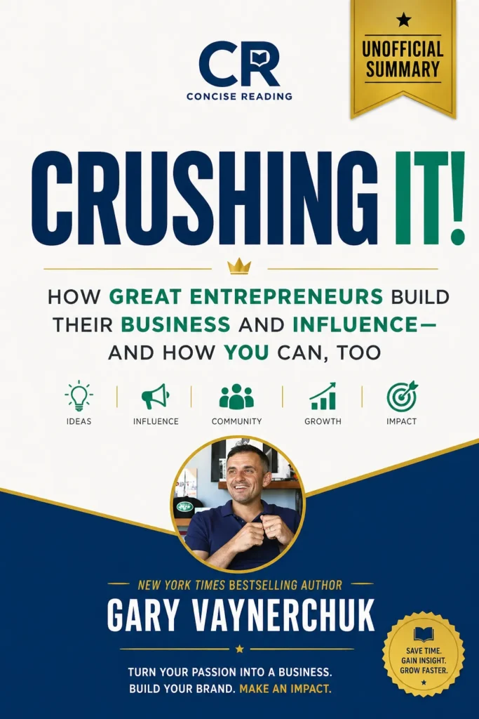 Crushing It! book cover by Gary Vaynerchuk — personal brand and social media strategy