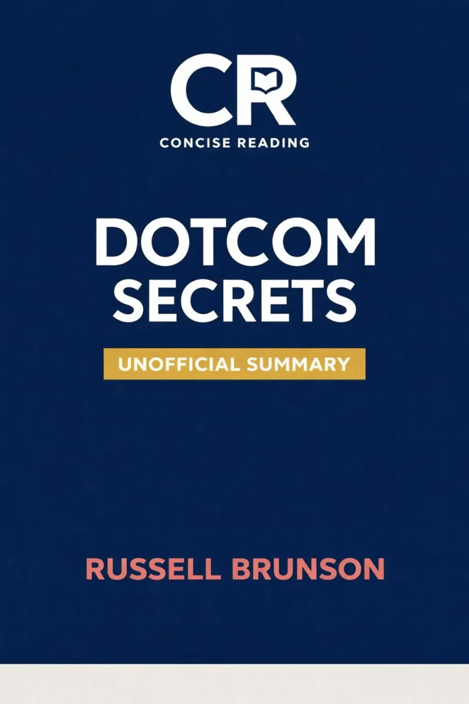DotCom Secrets book cover by Russell Brunson — summary available at Concise Reading
