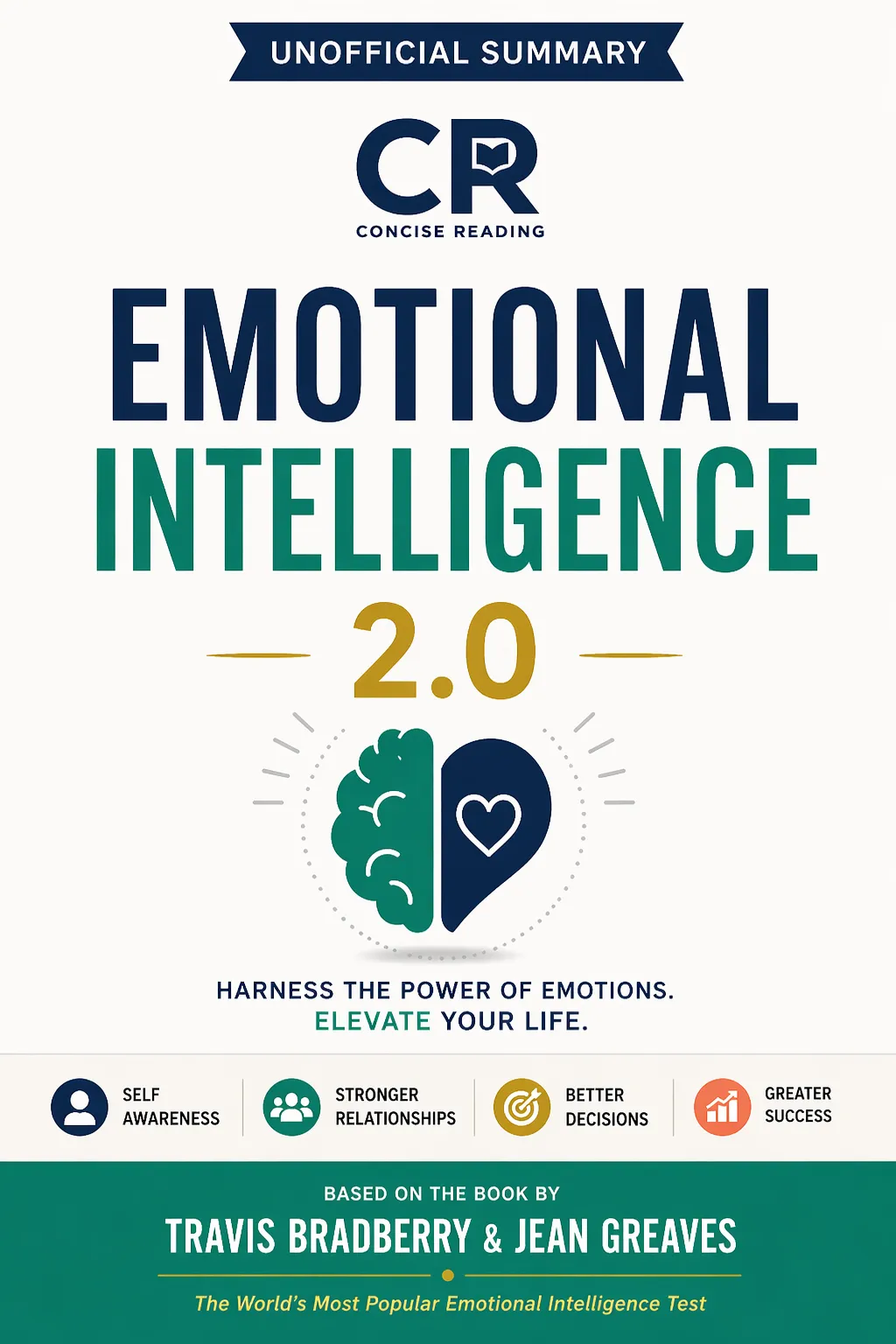 Emotional Intelligence 2.0 book cover by Travis Bradberry and Jean Greaves
