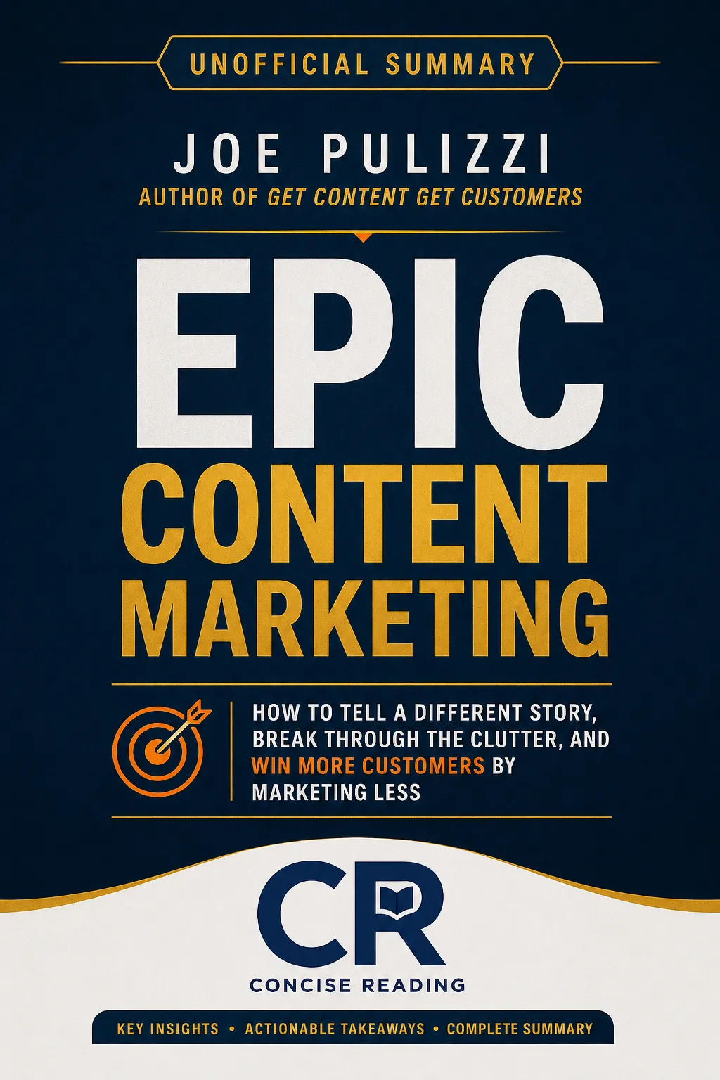 Epic Content Marketing by Joe Pulizzi — book cover