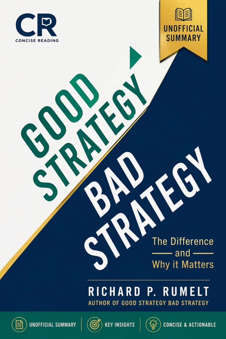 Good Strategy Bad Strategy by Richard P. Rumelt — book cover
