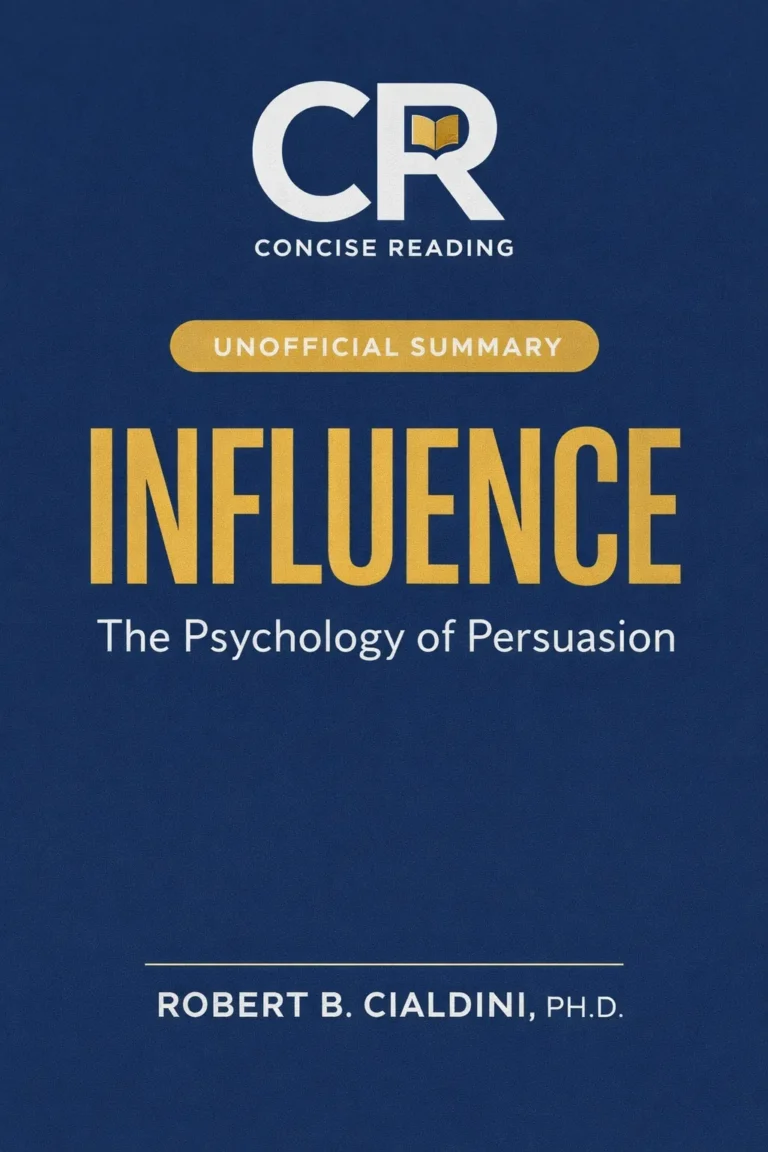 Influence by Robert B. Cialdini book cover — summary available at Concise Reading