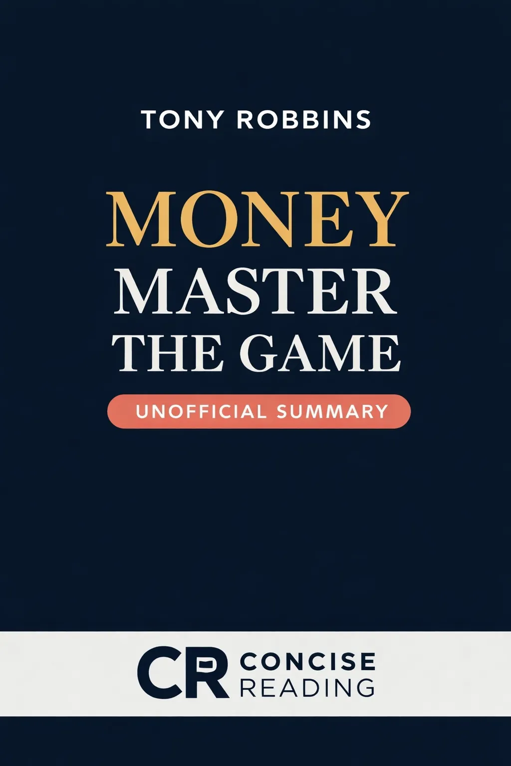 Money Master the Game book cover — Tony Robbins personal finance classic