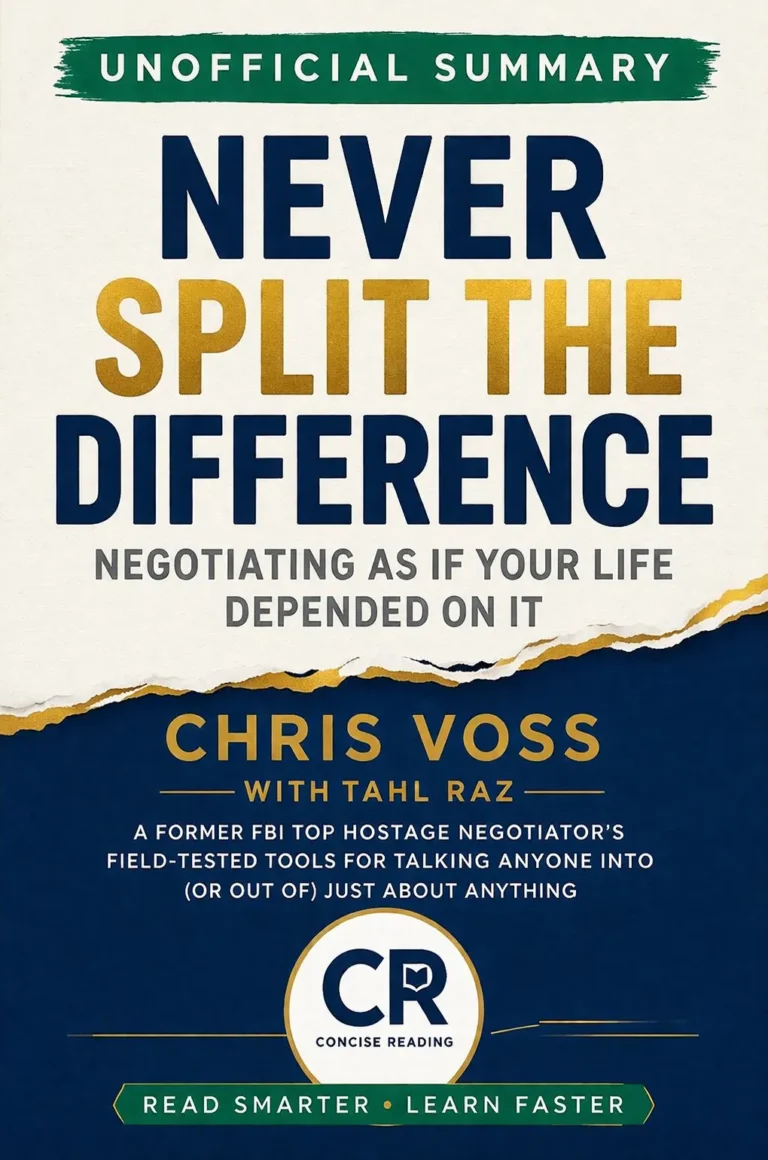 Never Split the Difference by Chris Voss and Tahl Raz — book cover