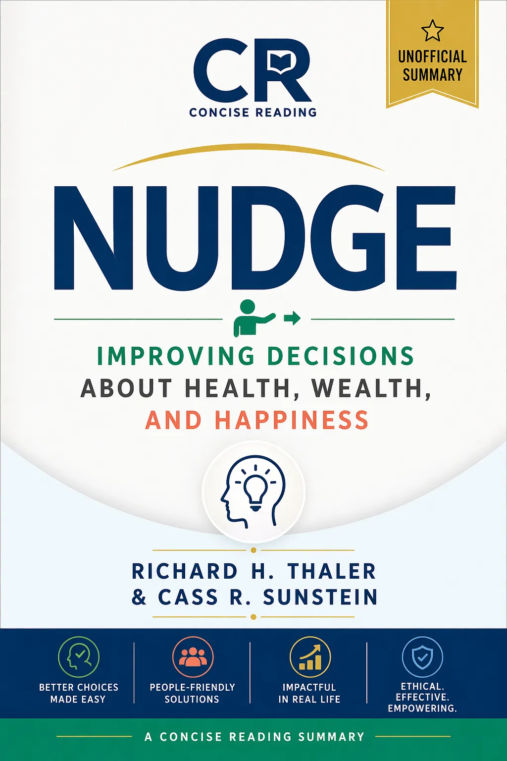 Nudge by Richard H. Thaler and Cass R. Sunstein — book cover