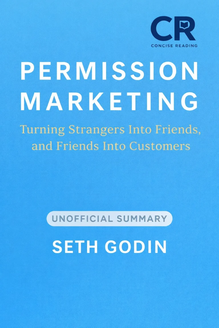 Permission Marketing by Seth Godin book cover — summary available at Concise Reading