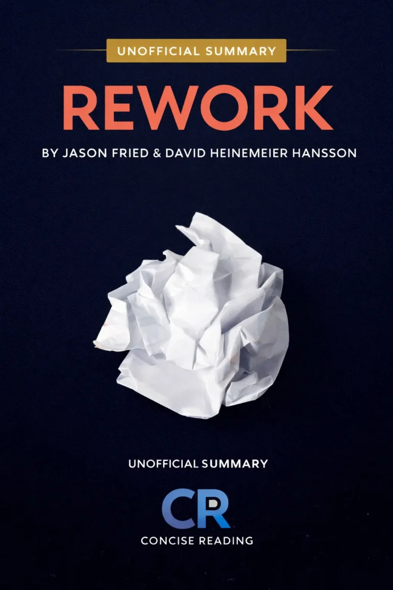 Rework book cover by Jason Fried and David Heinemeier Hansson