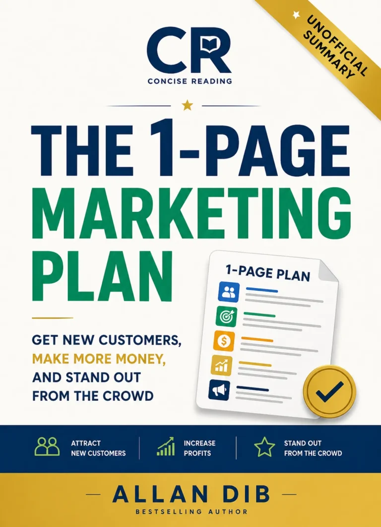 The 1-Page Marketing Plan by Allan Dib — book cover