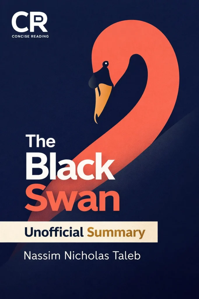 The Black Swan book cover by Nassim Nicholas Taleb — summary available at Concise Reading