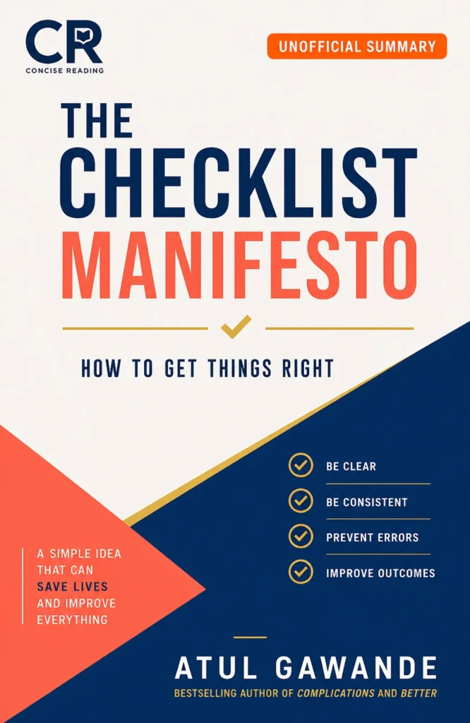 The Checklist Manifesto by Atul Gawande — book cover