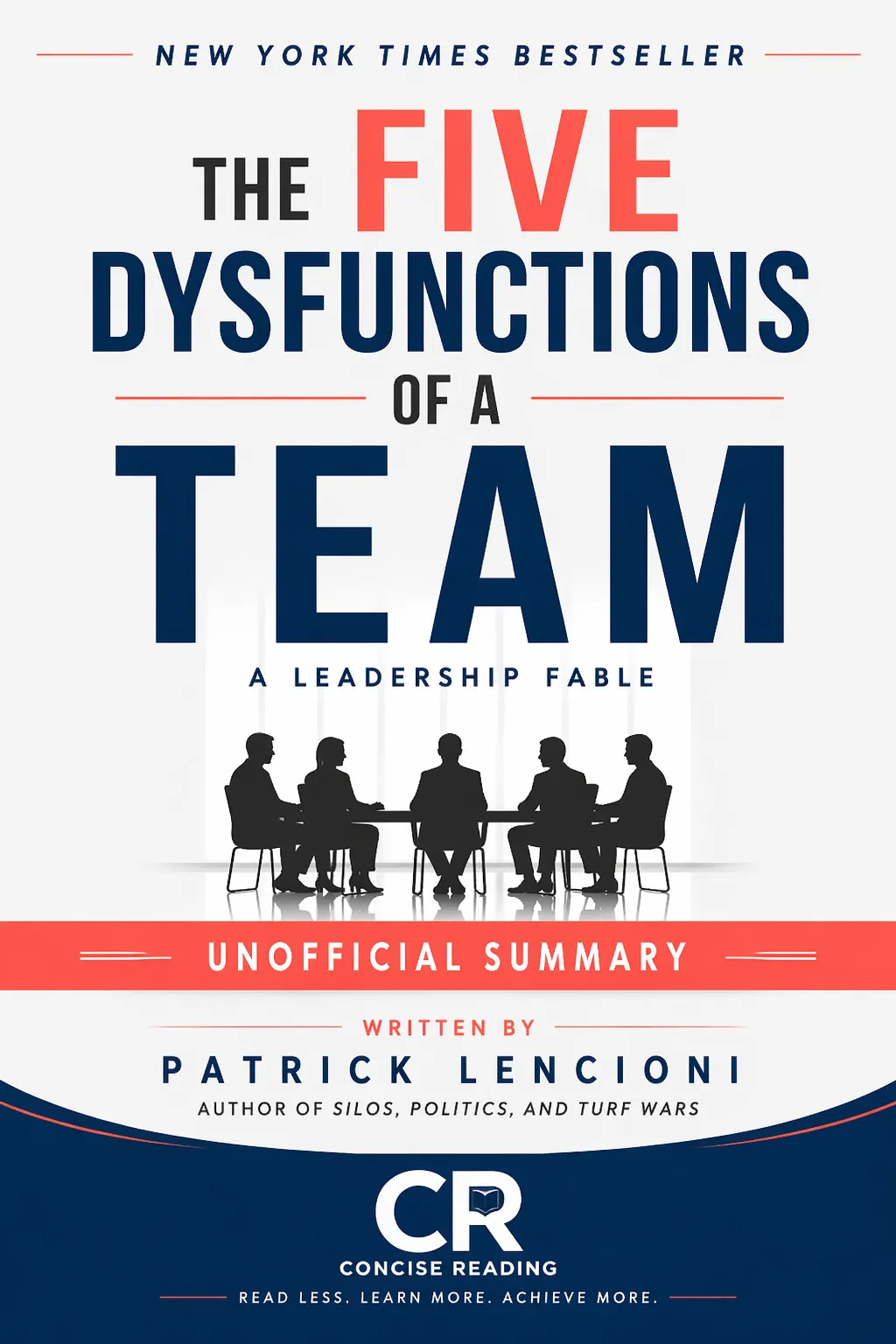 The Five Dysfunctions of a Team book cover by Patrick Lencioni