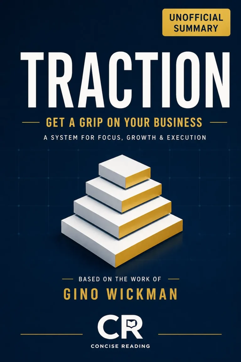Traction by Gino Wickman book cover — EOS Business System summary by Concise Reading