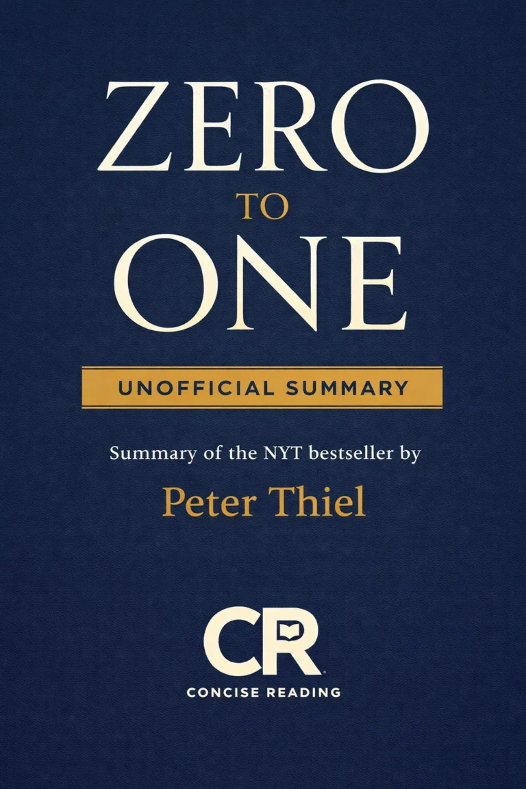 Zero to One book cover — Peter Thiel's guide to building monopolies and startup strategy
