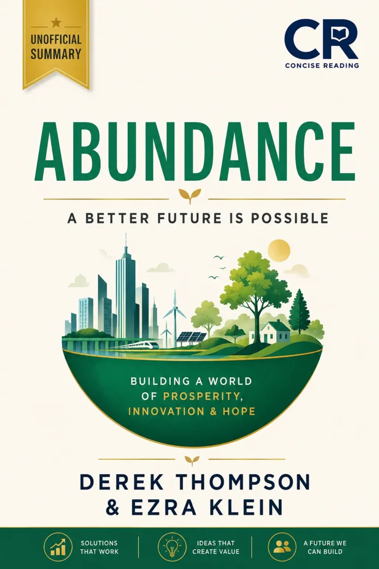 Abundance book summary by Derek Thompson and Ezra Klein — free and premium versions available at Concise Reading