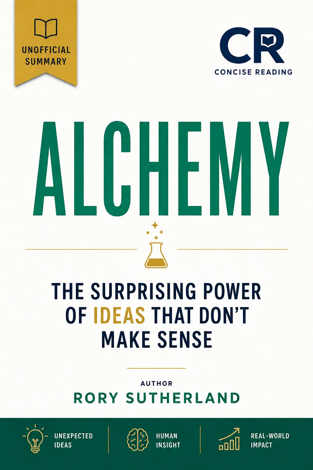 Alchemy by Rory Sutherland book cover — summary and key lessons