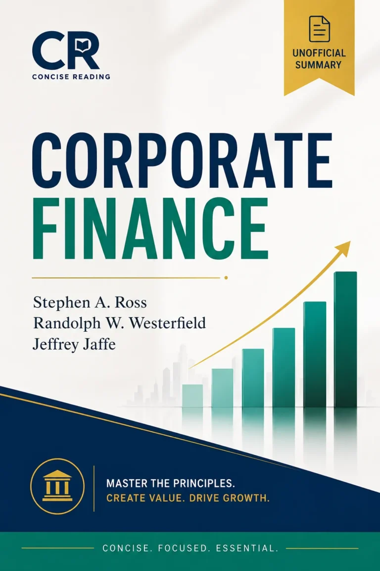 Corporate Finance book cover — Ross, Westerfield & Jaffe summary by Concise Reading