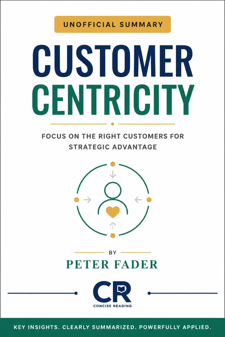 Customer Centricity by Peter Fader book cover — summary available at Concise Reading
